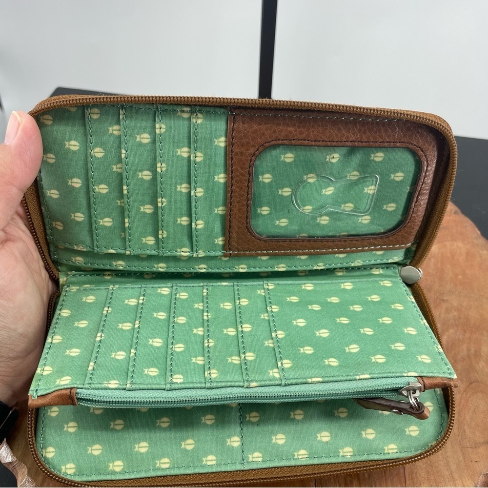 Fossil Key-Per Zip Around Clutch Wallet In Calyps… - image 3